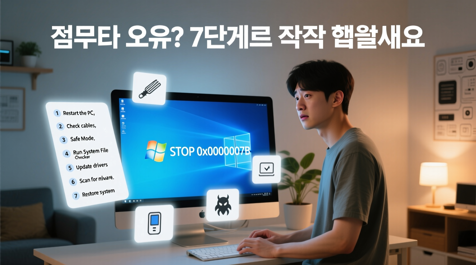 컴퓨터가 갑자기 멈췄을 때 당황하지 마세요: 초보자를 위한 윈도우 오류 진단 7단계 가이드